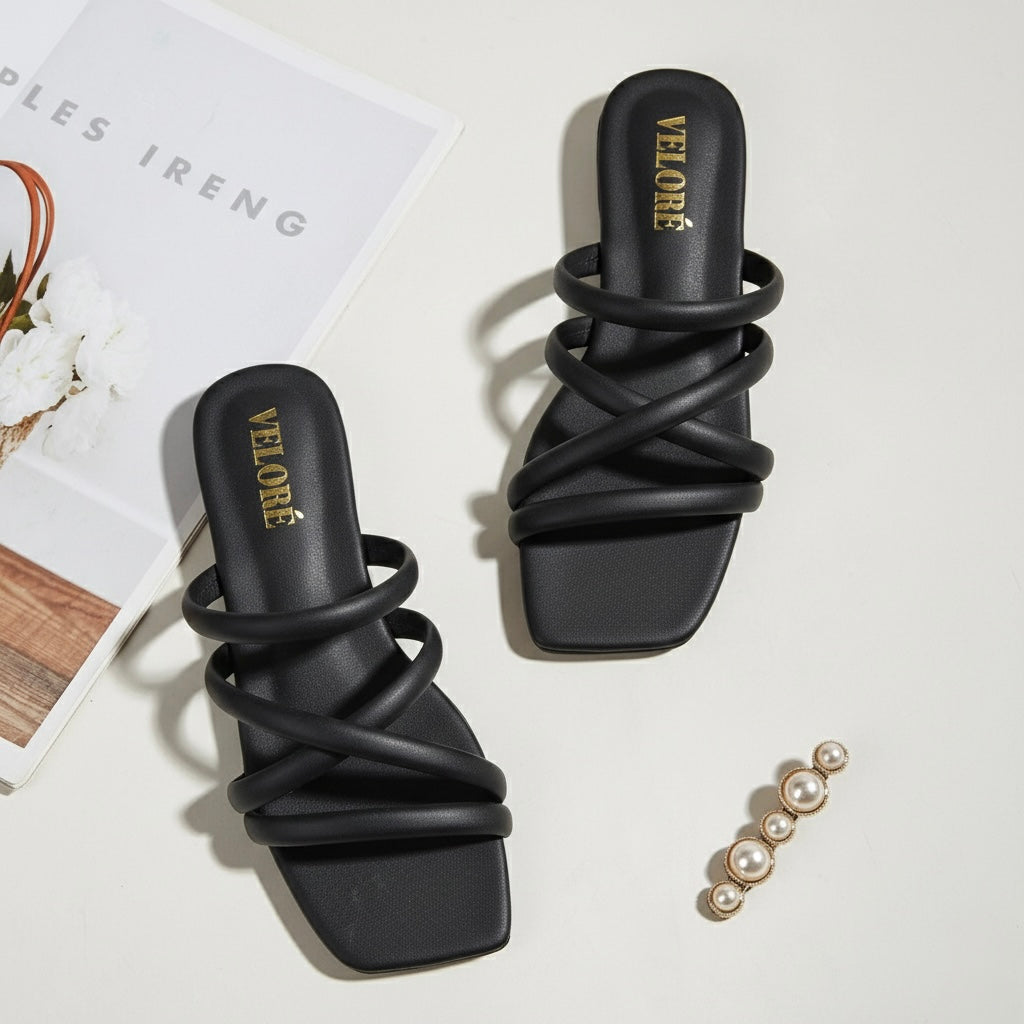 Luxe Flats- Black